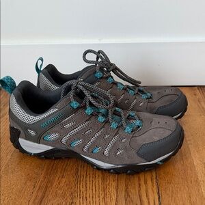 Merrell Charcoal/Capri Aqua Trail Shoes